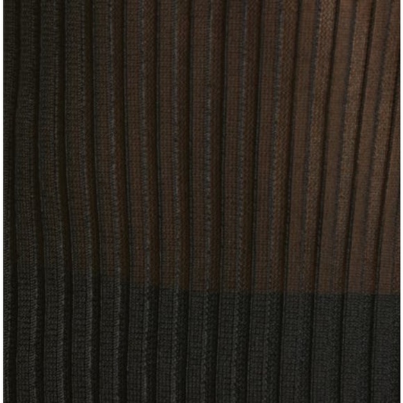 NWT Cecilie Bahnsen Black Cold Shoulder Stretch Ribbed Knit Tie Back Top-Sz XS/S - Picture 6 of 13